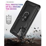 Wholesale Tech Armor Ring Stand Grip Case with Metal Plate for Samsung Galaxy A52 5G (Navy Blue)